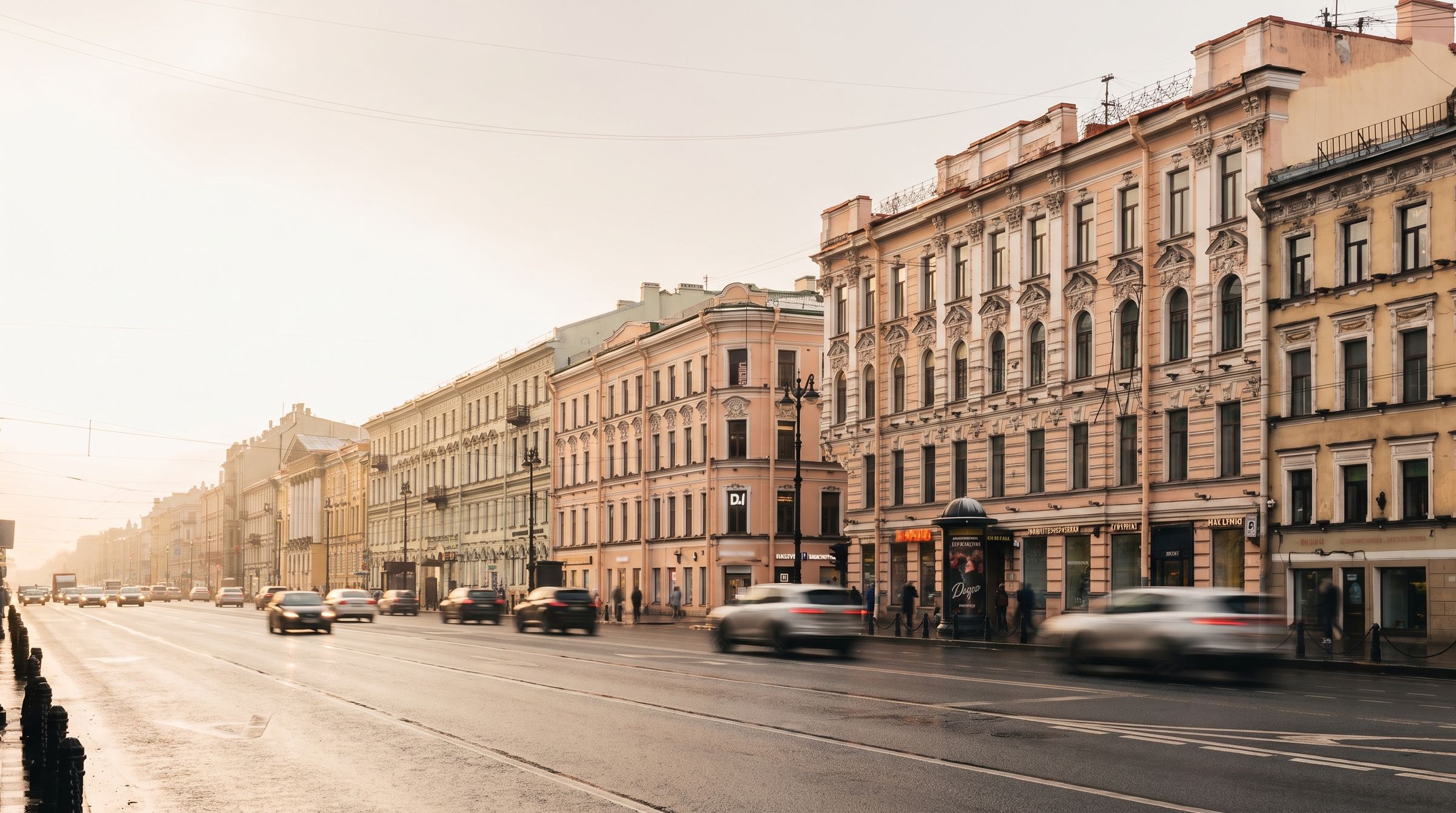 Невский, 90–92 — перспектива улицы